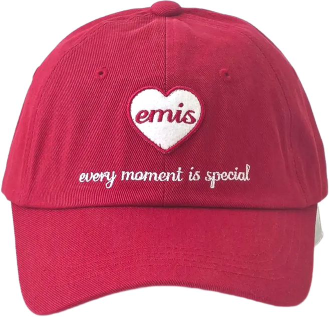 [국내정품] 이미스 하트 모자 와펜 볼캡 연예인 여자 남자 커플 + 모자 집게