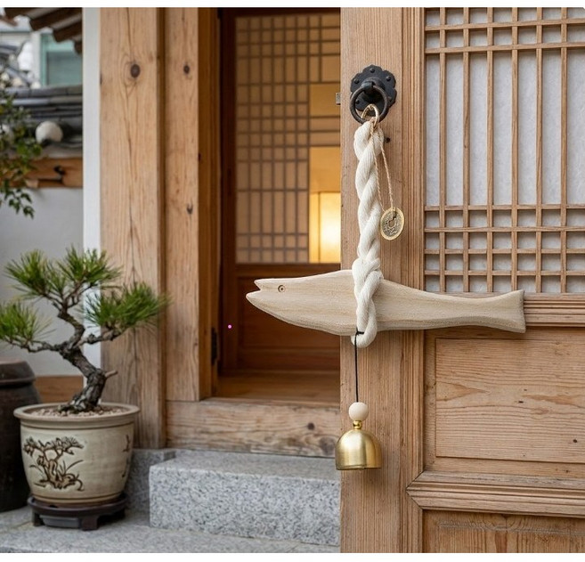 소온 액막이 명태 엽전 재물운 성공운 건강운 상승 이사 집들이 개업 선물, 우드