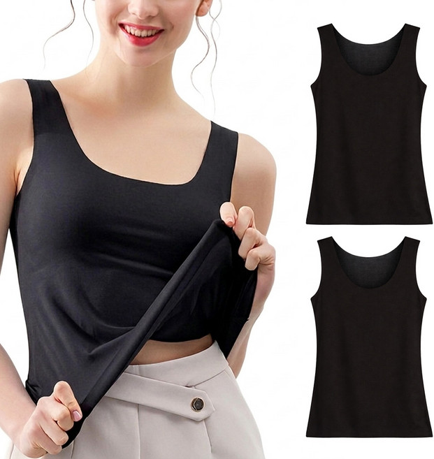 1+1+1 여성 무봉제 심리스 초경량 민소매 나시 3매 세트 아이스 쿨 라인 비침 ZERO