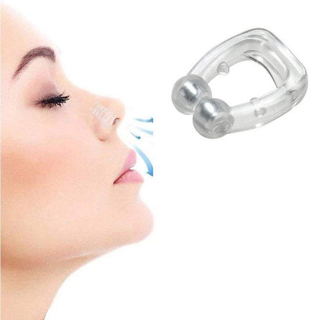 실리콘 코뚜레 호흡 코골이 비강확장 노즈클립 숙면 수면 코막힘, 2개