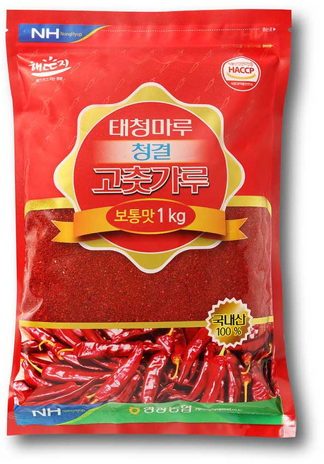 [영광농협]2022년 정품 청결 햇 국산 고춧가루1kg/3kg/5kg (보통맛), 1kg, 1개