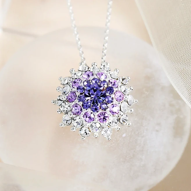 리즈타라 스와로브스키 크리스탈 카시오페아 순은 체인 목걸이 / 여성용 여자목걸이