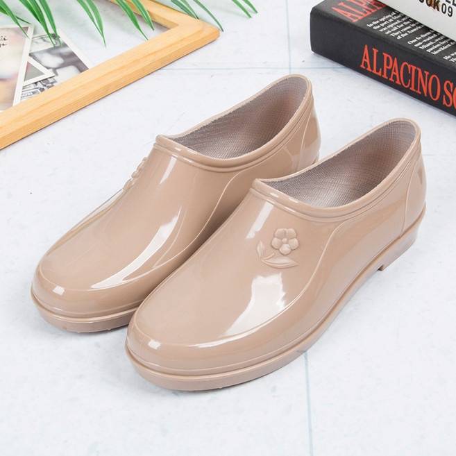 短筒雨鞋女士廚房雨靴保暖平底防滑水鞋女耐磨低幫水靴女