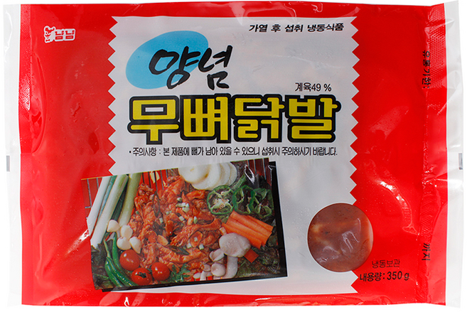(냉동)냠냠 무뼈닭발350g, 9개, 350g