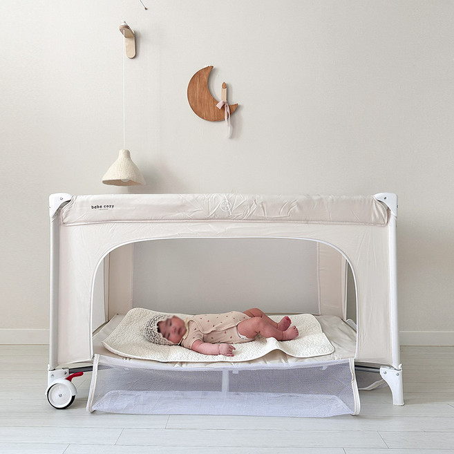베베코지 유아 신생아 아기 휴대용 침대 오픈형