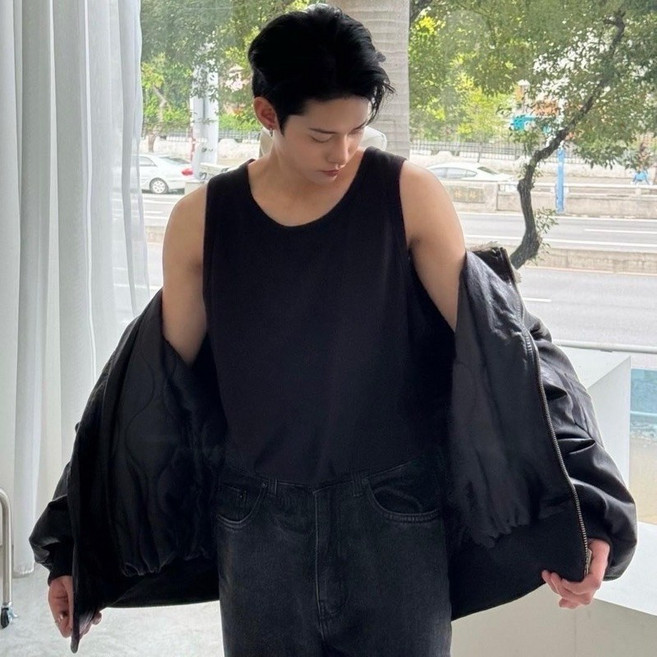 【OPB】韓版 寬鬆 素色 基本款 百搭 吊嘎 內搭 正韓 oversize 男生