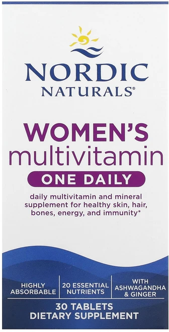 노르딕내추럴스 여성용 멀티비타민 30타블렛, 1개 - 쿠팡