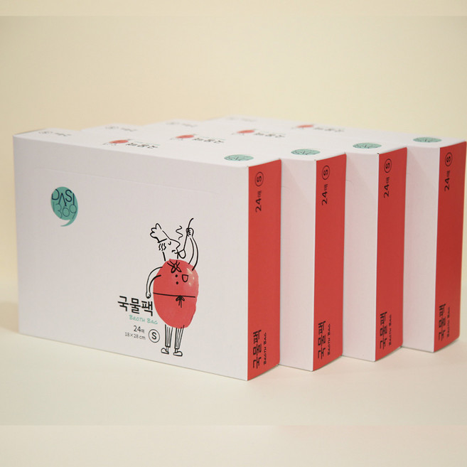 멀티셰프 국물팩 S, 24개, 4세트, 소(S)