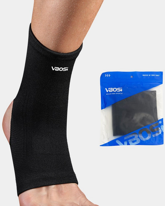 온브레이크 발목보호대 스포츠 러닝 축구 등산 배드민턴 테니스 아대 밴드, 블랙, 1개