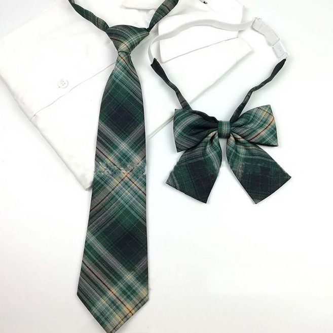 하이유니 심플 포멀 유니폼 패션 리본타이 + 넥타이 세트