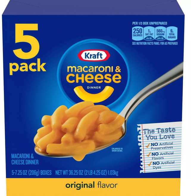 Kraft 마카로니 & 치즈 디너, 1.03kg, 1개