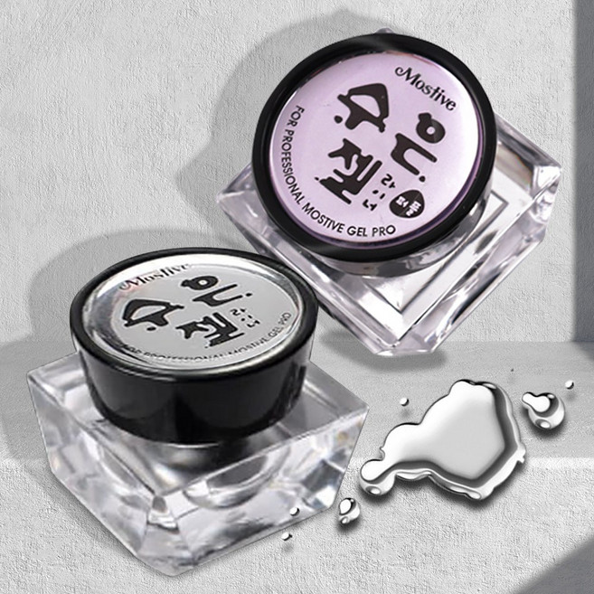 모스티브 수은젤 실버 메탈 라인젤 4g 실버/퍼플, 라이너 실버, 1개, 수은젤-실버