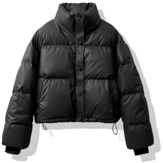 여성용 숏 패딩 두꺼운 방풍방우 오버핏 점퍼 겨울 아우터 데일리 패션 자켓