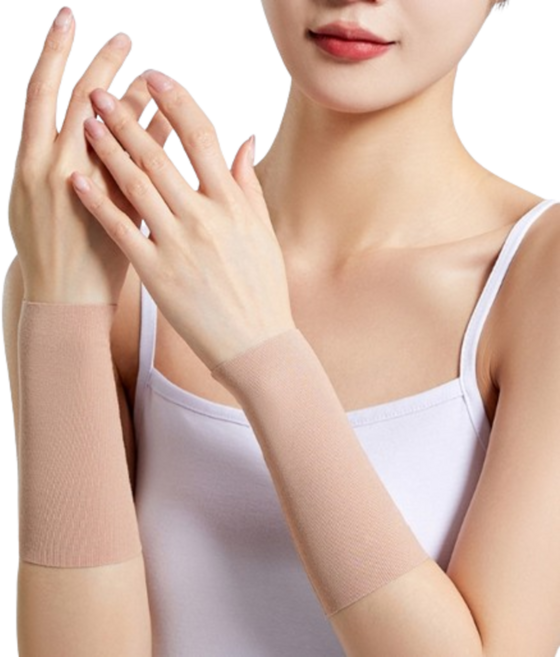 엘칸느 흉터 가리개 좌우 세트, 20cm, 2개, 스킨색