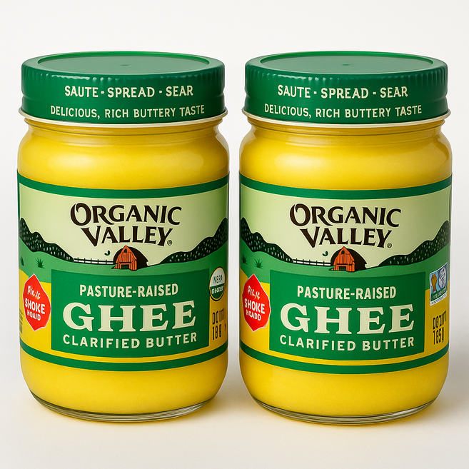 올가닉벨리 기(Ghee) 정제 버터 212g(7.5oz), 2개, 212g