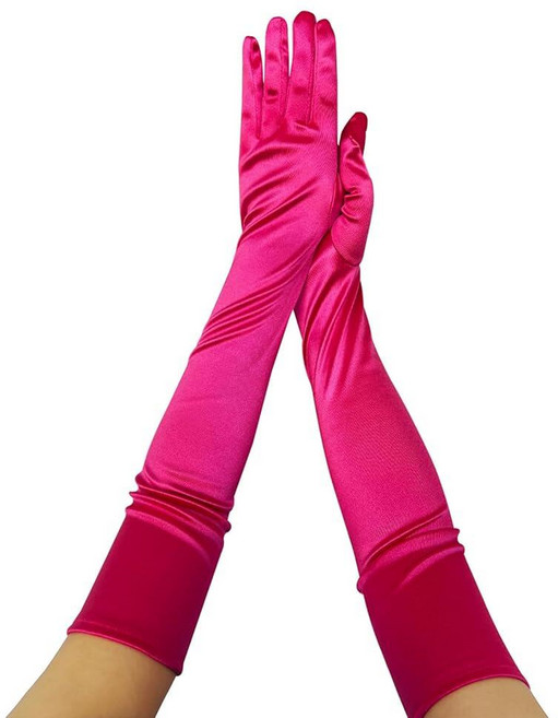 새틴 긴 장갑 팔꿈치 길이 티 파티 여성용 발렌타인 데이 웨딩 코스튬 액세서리 로즈 레드 307609, 새틴 긴 장갑 팔꿈치 길이 티 파티 여성용 발렌타인 데