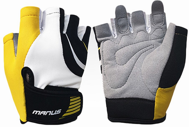 마누스 아동용 자전거 반장갑 MMC-003, 옐로우, 1개