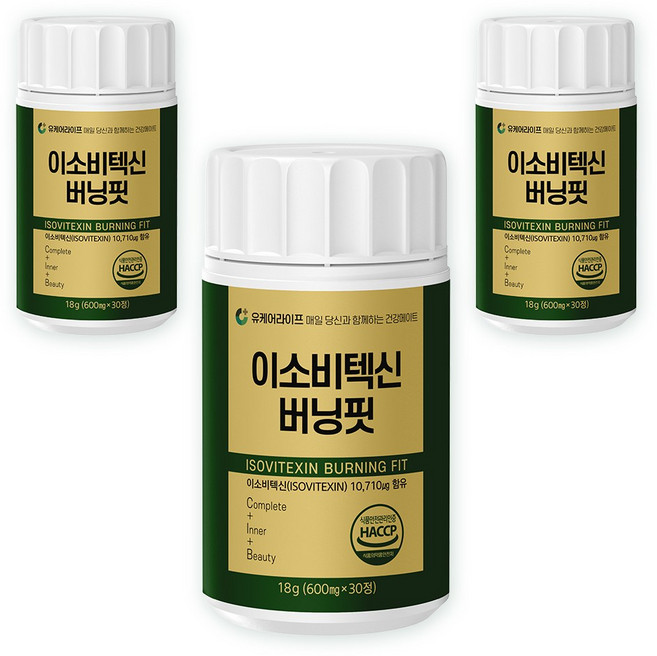 이소비텍신 버닝핏 와사비잎 추출물, 3개, 30정