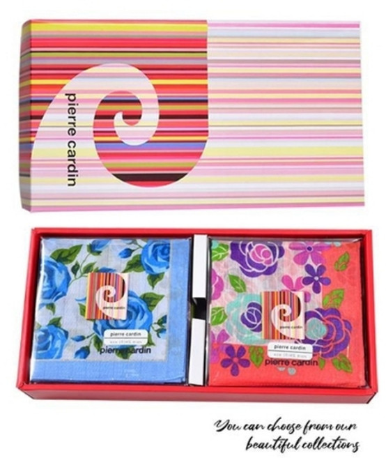 기타 (서도)다양한 패턴 레인보우 컬러 피에르가르뎅 순면 여성 손수건