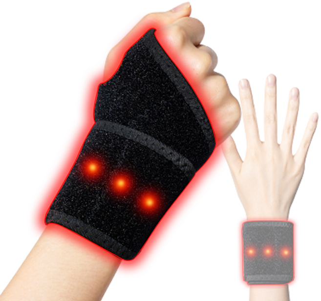 플렉시코 손목보호대 온열 찜질 발열 손목아대 출산후 산모 임산부 출산, 블랙, 1개