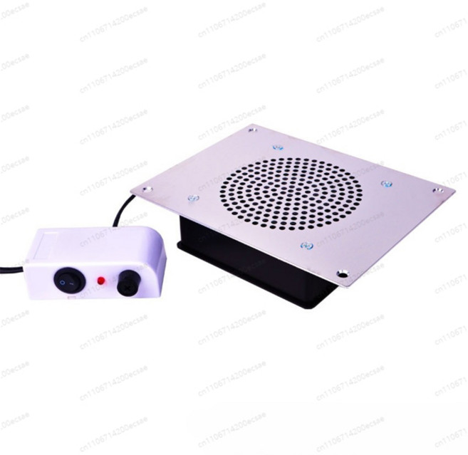 JL-403 네일 테이블 진공청소기 네일 클리너 애완동물 테이블 진공청소기 먼지 집진기 내장형, [02] Aluminum plate color