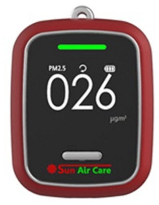 미국 하니웰센서 국내생산 휴대용 초미세먼지 측정기 SAC-M TV광고 썬에어케어, 1개