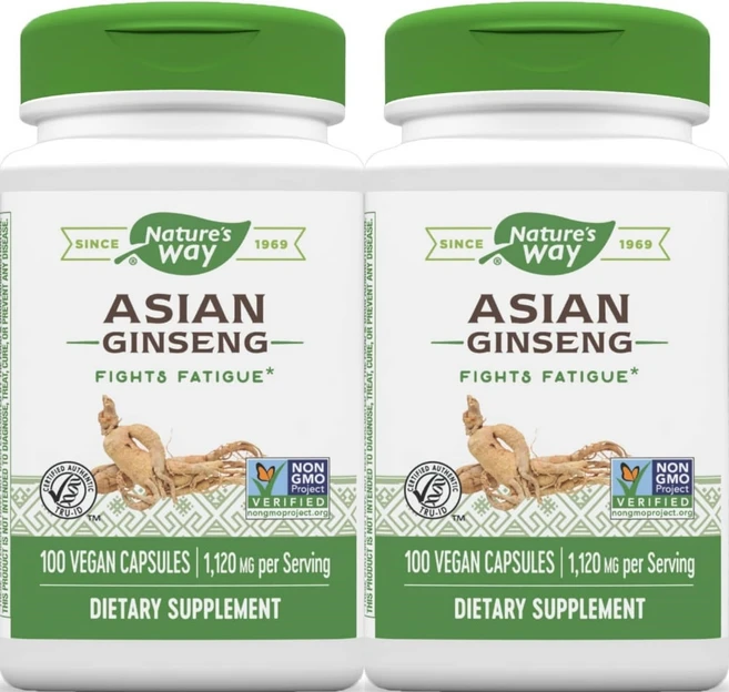 네이처스웨이 아시아 인삼 560mg, 2팩, 100정 - 쿠팡