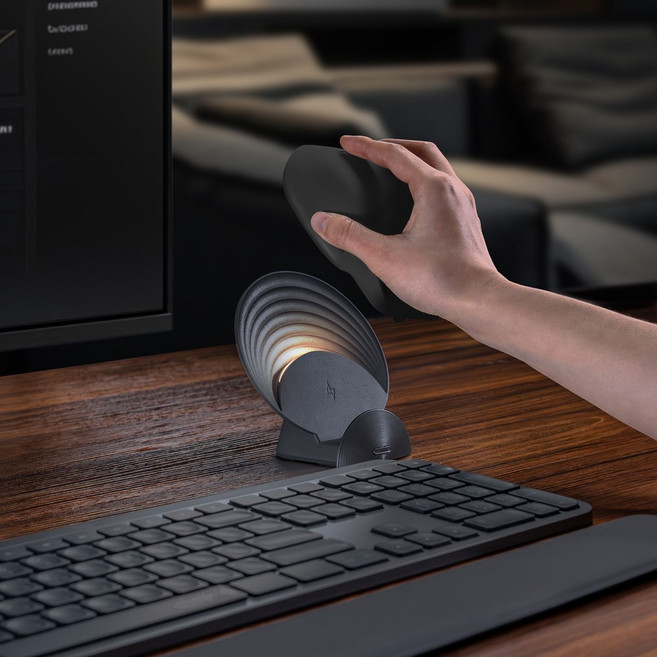 이메이션 로지텍 MX 마우스 차징독 충전독 / C타입케이블 증정, 다크그레이