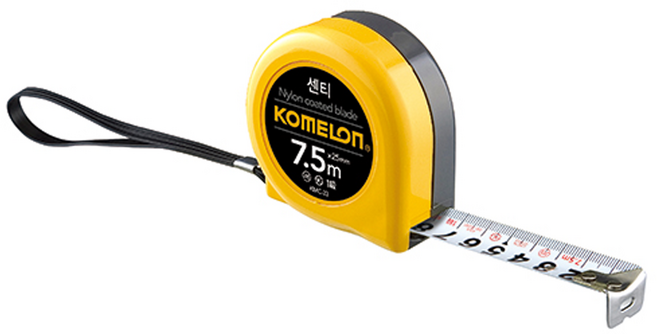 코메론 센티 줄자 KMC-33 7.5m x 25mm, 1개