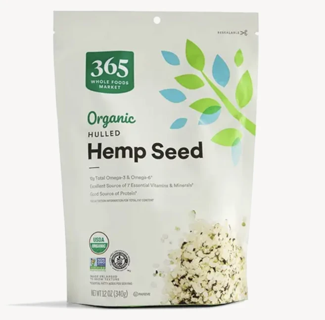 홀푸드 유기농 햄프씨드 / 365 Organic Hemp Seed (단백질 오메가3 풍부 샐러드 스무디용), 340g, 2개 - 쿠팡