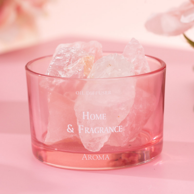 천연 크리스탈 디퓨저 스톤 아로마 감성 방향제 인테리어 소품 용기, 1개