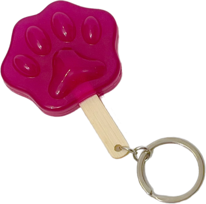 발바닥 아이스크림 키링 팝시클 아이스캔디 열쇠고리, 1개, 발바닥키링