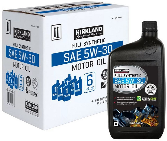 科克蘭 Kirkland Signature SAE 5W-30 全合成機油 API SP dexos1 認證 946毫升六入組, 946ml, 1箱
