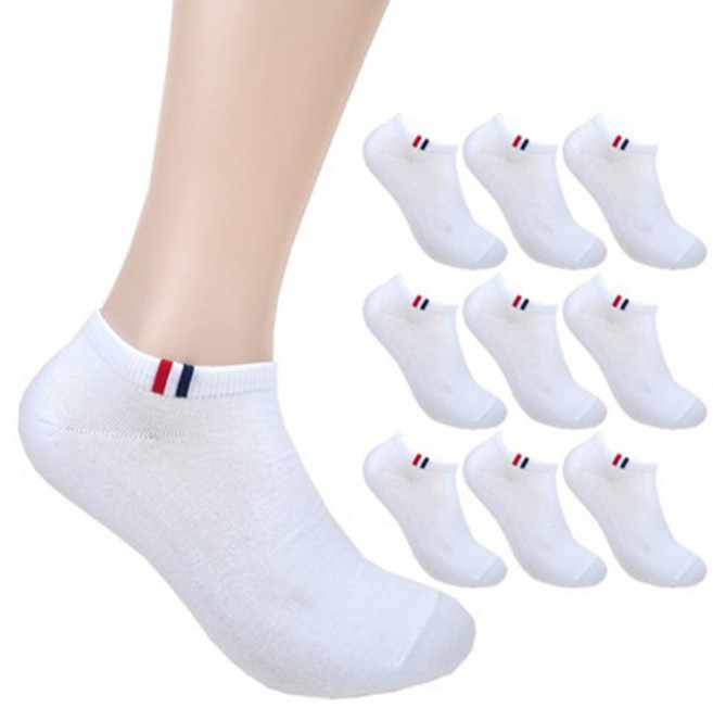 더베이직 남성용 프리미엄 포인트 스니커즈 발목 양말 10켤레