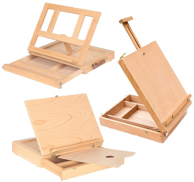 챌린즈 휴대용 높이조절 테이블 서랍형 그림이젤