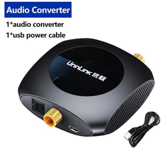Unnlink HiFi 5.1 192KHz 디지털 오디오 컨버터 양방향 SPDIF 광 동축 디코더 TV PS4 Xbox용 앰프, [01] USB Power Cable