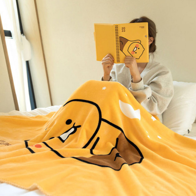 카카오프렌즈 춘식이 담요 양털 이불 담요 대형 차박