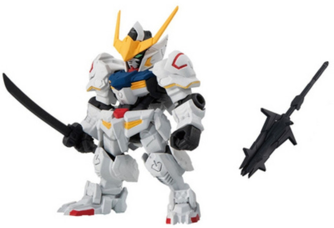 반다이 건담 앙상블 23탄 5종 세트 낱개 가챠 캡슐 토이 뽑기 피규어, 바르바토스+스틱, 1세트