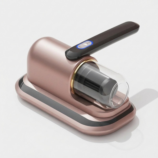 휴대형 충전식 침구청소기 UV 제거 진드기, 골드, TU-01