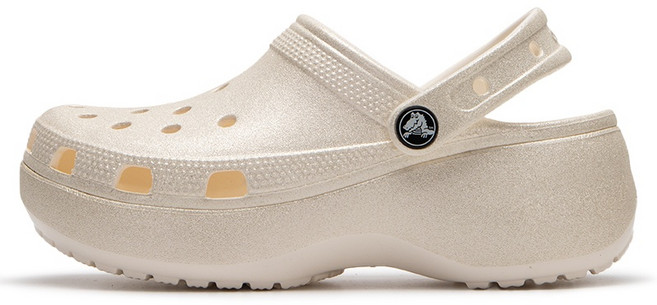 크록스 여성 클래식 플랫폼 글리터 클로그W 아쿠아슈즈 207241-0WV