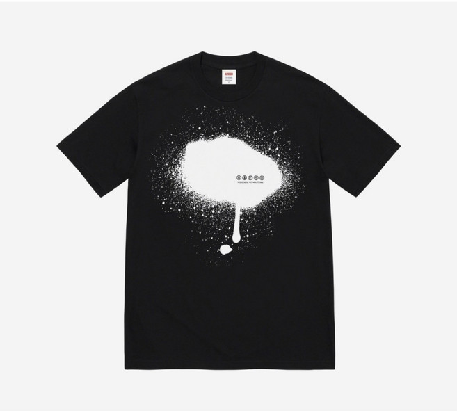 슈데일리 슈프림 X 언더커버 택 티셔츠 블랙 23SS