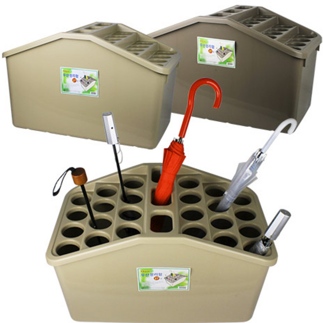 다모아 우산정리함27구, 베이지, 1개, 베이지