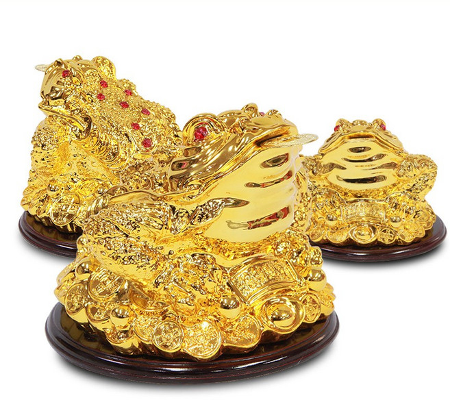 77121 삼족금섬 행운을 부르는 삼족 황금두꺼비 집들이 및 개업선물로 좋은 행운의 상징 두꺼비