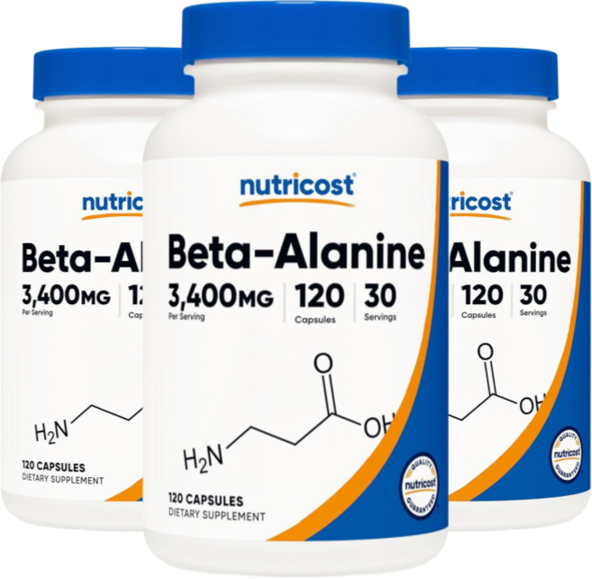 뉴트리코스트 베타-알라닌 3400mg 120캡슐 3병, 120정, 3개