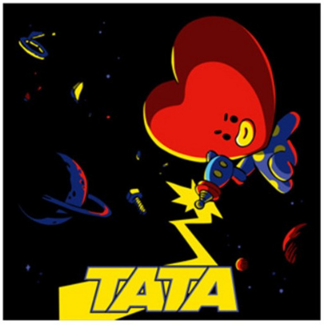 BTS BT21 스쿼드 타타 보석십자수 캔버스 25x25cm, 없음