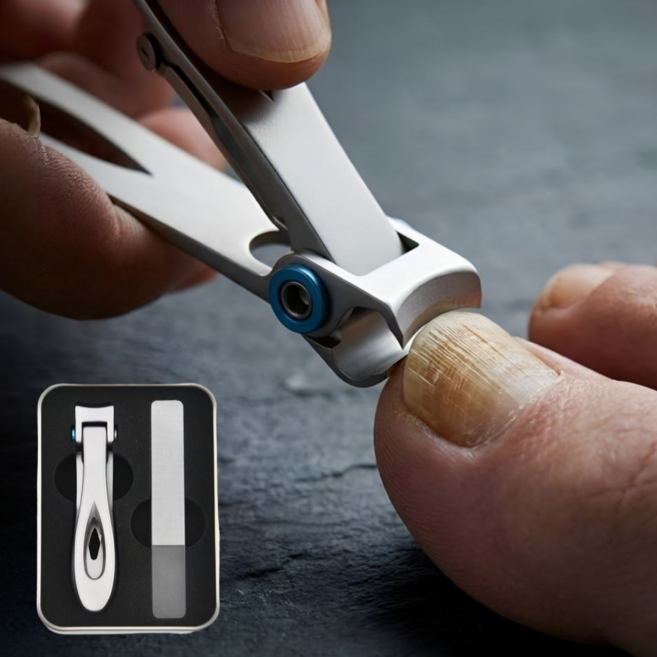 모드리움 절삭력 좋은 두꺼운 발톱 전용 발톱깎이, 1개, 실버