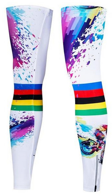 자전거 레그워머 속바지 안티 레그 워머 사이클링 야외 스포츠 보호 커버 방풍 레그 슬리브 농구 무릎 워머, 모델 7, [07] Color 7, 1개