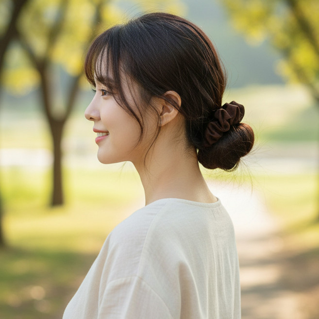 모어모먼트 곱창 머리끈 스크런치 곱창밴드 여성 헤어 예쁜 미니 곱창끈