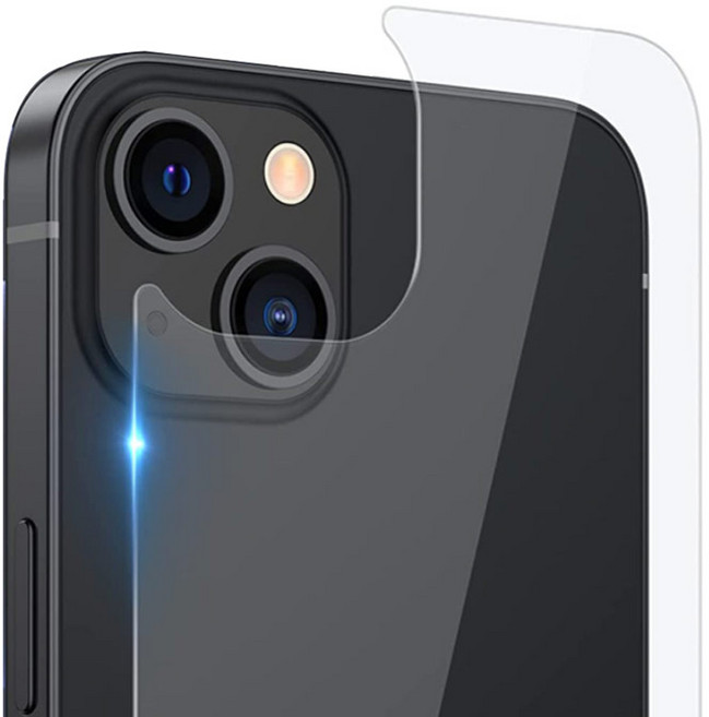 아이폰 13 후면 액정 보호 방탄 강화 유리 휴대폰 핸드폰 필름, 1개