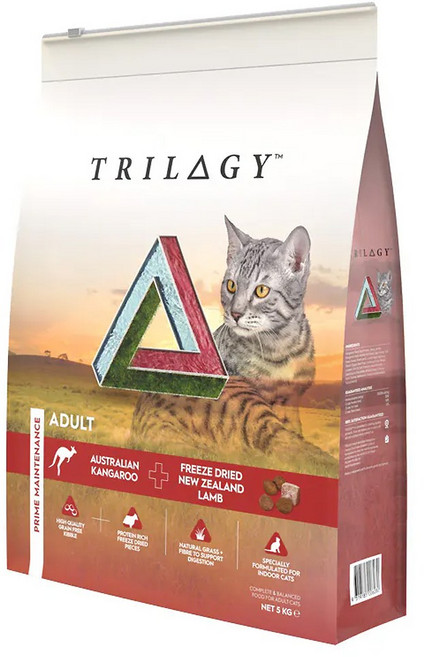 TRILOGY 奇境 無穀貓糧, 5000g, 1包, 澳洲野生袋鼠 + 紐西蘭羊肺凍乾
